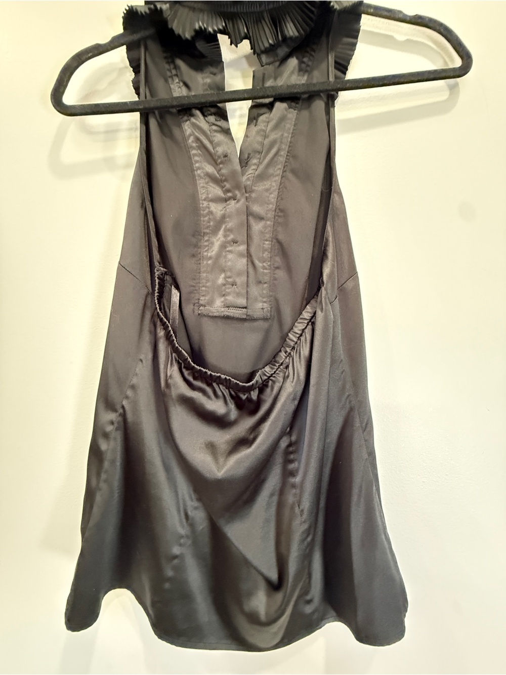 The Limited Black Ruffled Halter Camisole - Picture 4 of 5